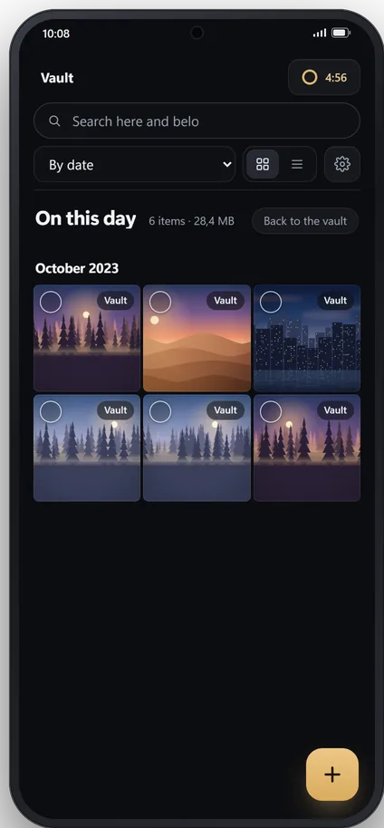 “On this day” on the phone: photos taken on this same date in earlier years.